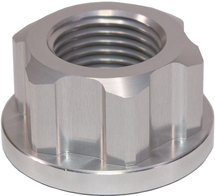 AXLE NUT REAR M16 X 1.5 HONDA CRF250L / RL / F 13-23, CRF300L / RL 21-23 SILVER (R) APICO 