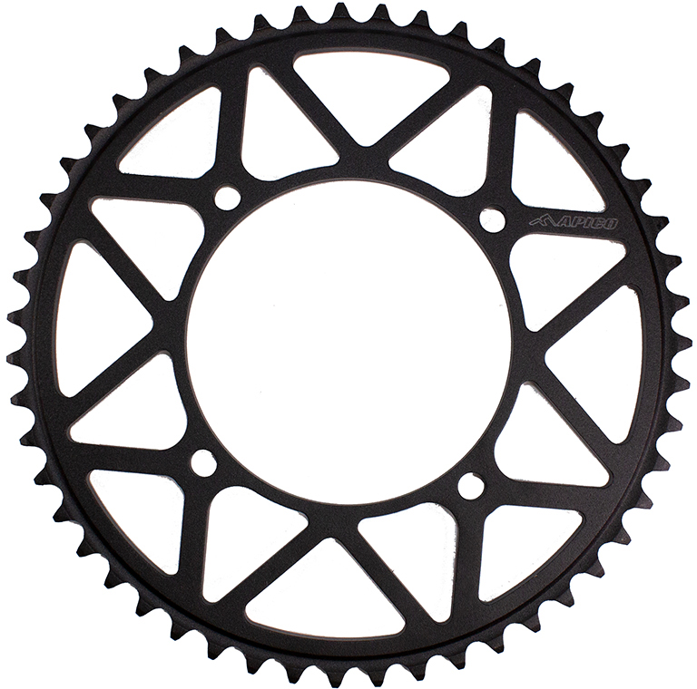 SPROCKET REAR STEEL KAWASAKI KX60 / 80 / 85 / 100 / 112 84-23 47T BLACK APICO 