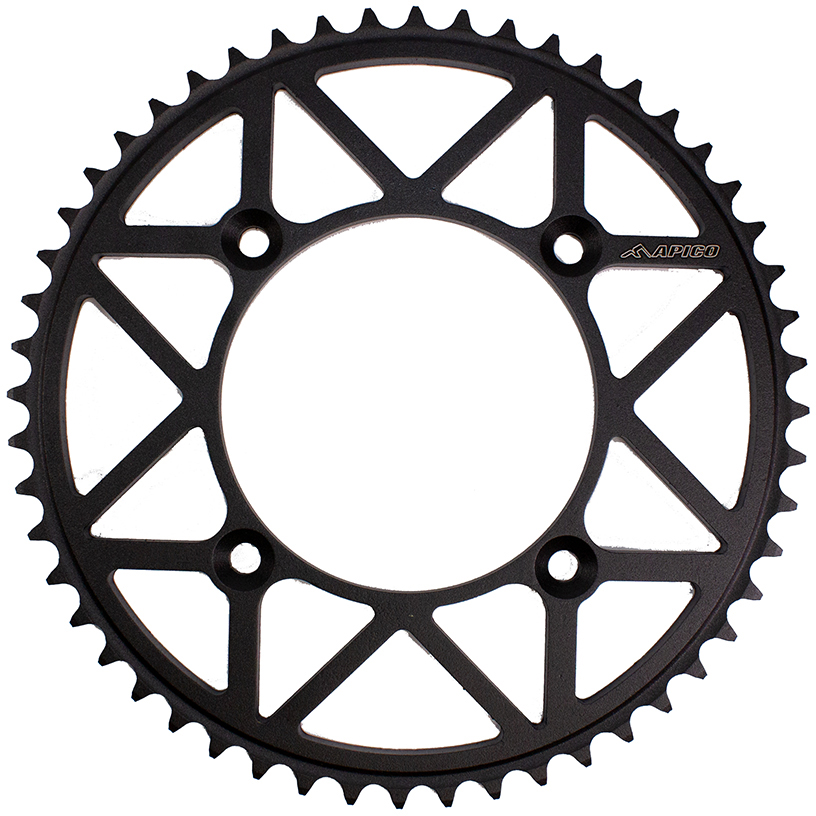 SPROCKET REAR STEEL YAMAHA / SUZUKI RM80 / 85 82-23, YZ80 / 85 93-23 47T BLACK APICO 