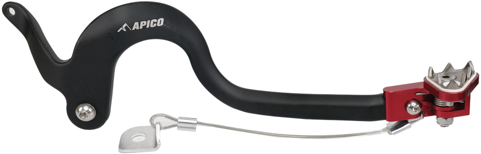 BRAKE PEDAL FORGED HONDA CRF125F 14-23 BLACK / RED APICO 