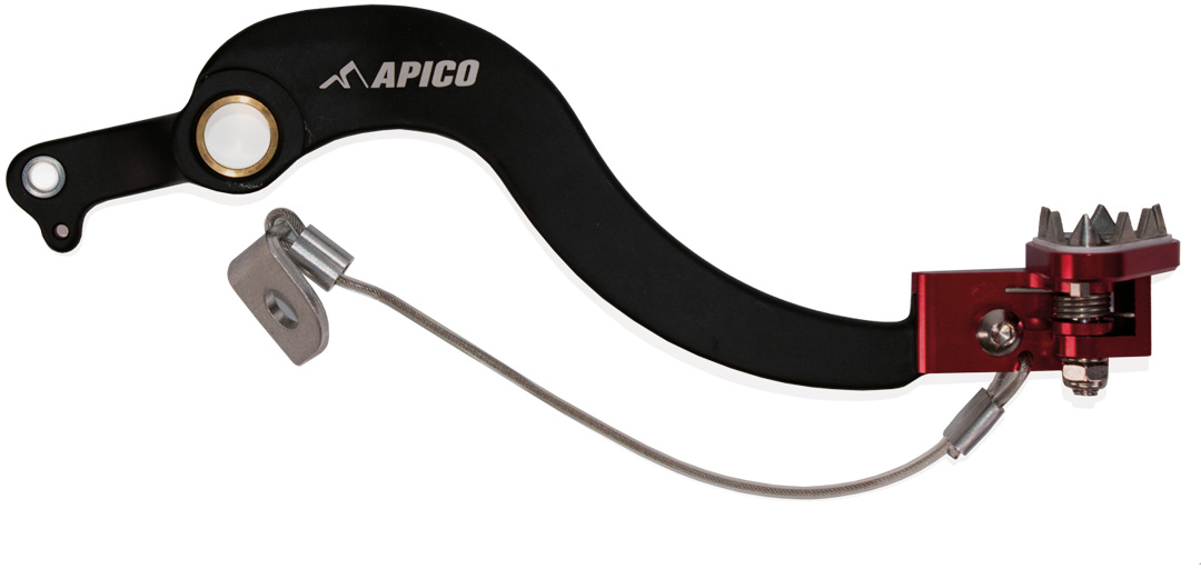 BRAKE PEDAL FORGED HONDA CRF450L 11-20, CRF450RL 21-23 BLACK / RED APICO 