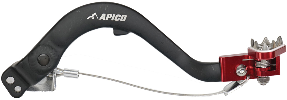 BRAKE PEDAL FORGED HONDA CRF250L / RL 12-20 BLACK / RED APICO 