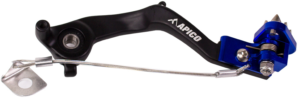 BRAKE PEDAL FORGED KTM / HQV / GAS SX65 24-25, TC65 24-25, MC65 24-25 BLACK / BLUE APICO 