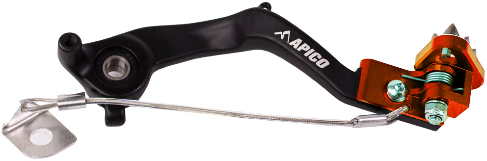 BRAKE PEDAL FORGED KTM / HQV / GAS SX65 24-25, TC65 24-25, MC65 24-25 BLACK / ORANGE APICO 