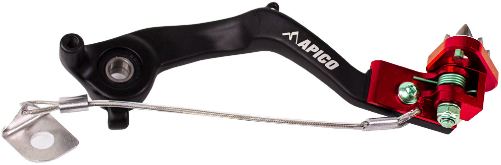 BRAKE PEDAL FORGED KTM / HQV / GAS SX65 24-25, TC65 24-25, MC65 24-25 BLACK / RED APICO 