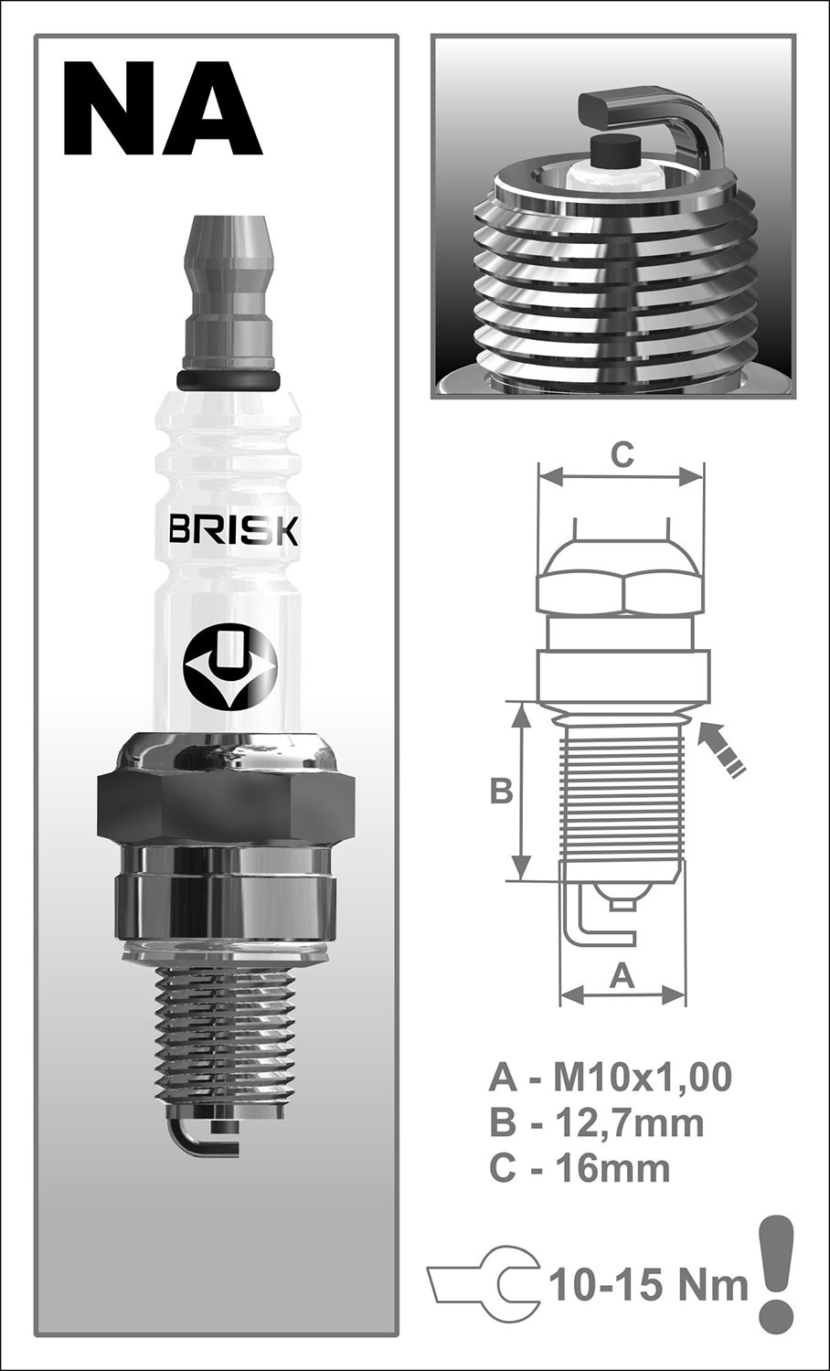 Spark Plug SUPER BRISK 