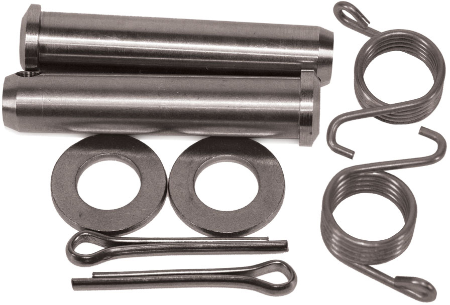 FOOT PEG PIN & SPRING SET HONDA CR80-85 86-07, XR230 05-13, APICO 