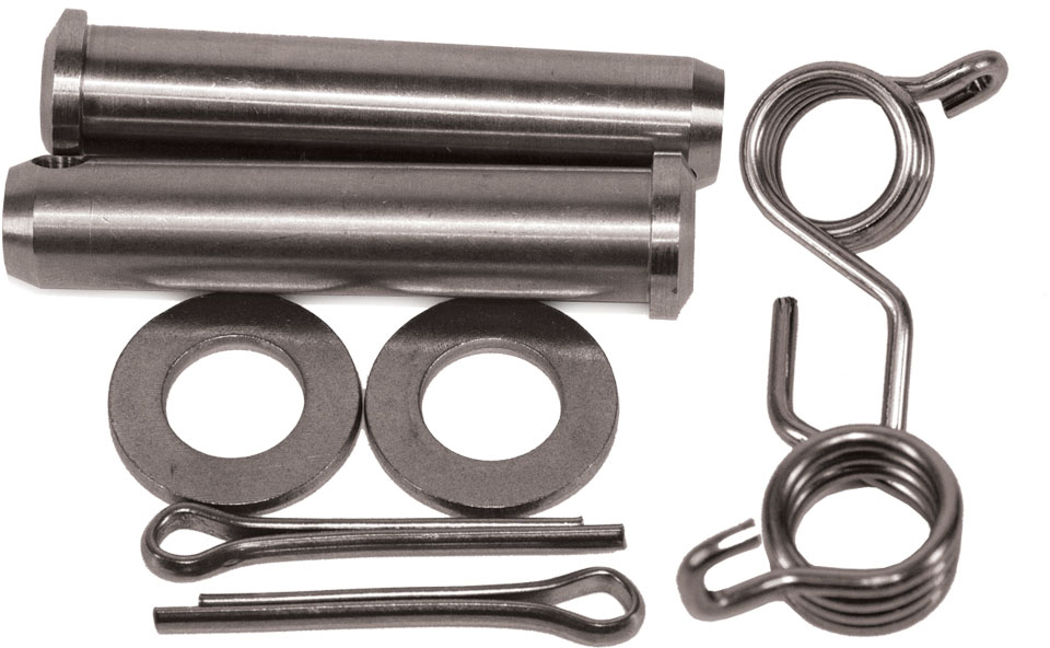 FOOT PEG PIN & SPRING SET KAWASAKI KX65 02-26, KX80-85 98-26 APICO 