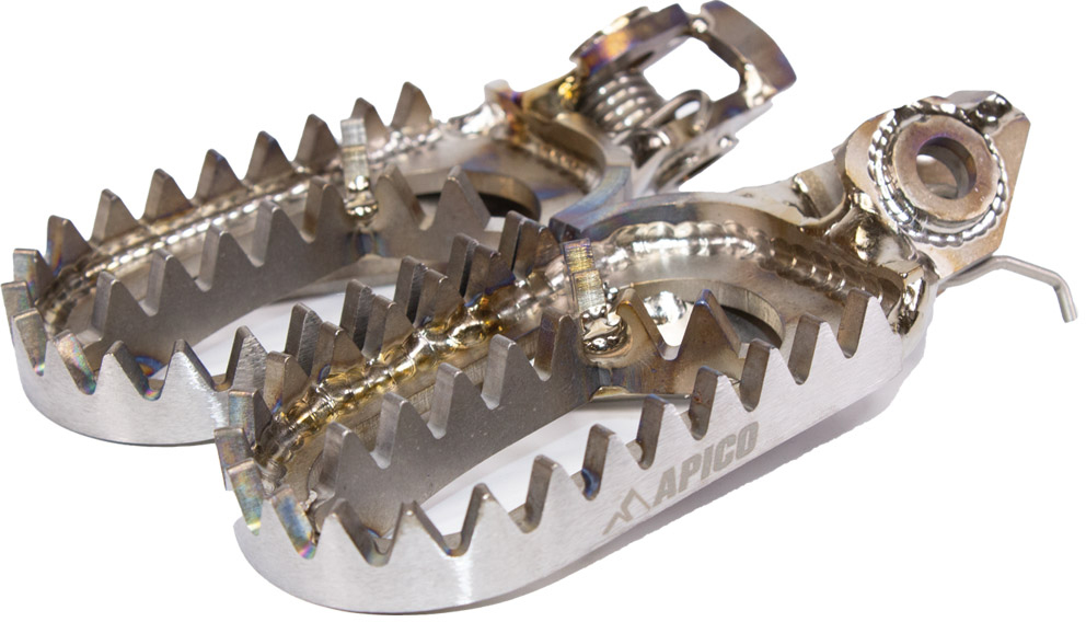 FOOT PEG TITANIUM KTM / HQV / GAS SX / SX-F / TC / FC125-450 23-24, EXC / EXC-F / TE / FE150-501 202 APICO 