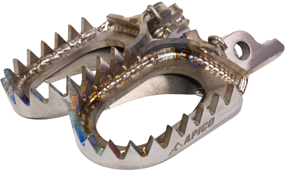 FOOT PEG TITANIUM OPEN DESIGN HONDA CR125-250 02-07, CRF150R APICO 