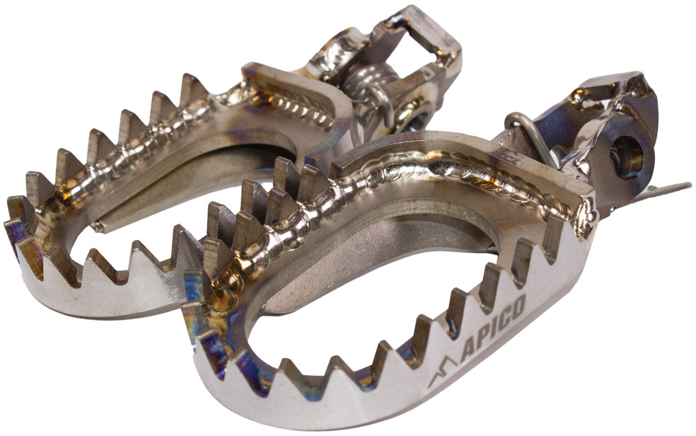 FOOT PEG TITANIUM OPEN DESIGN KTM / HQV / GAS SX85 18-23, SX / SX- APICO 