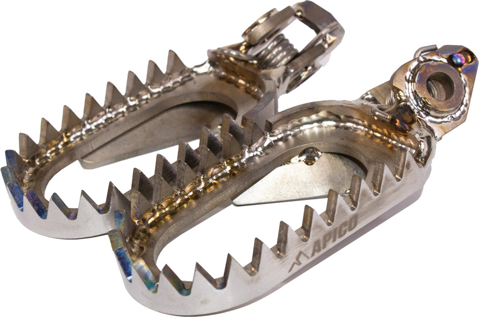 FOOT PEG TITANIUM OPEN DESIGN KTM / HQV / GAS SX / SX-F / TC / FC125-4 APICO 