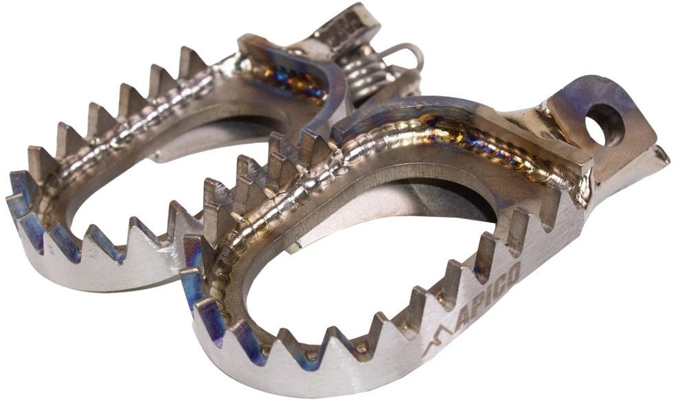 FOOT PEG TITANIUM OPEN DESIGN KTM / HQV / GAS SX / TC50-65>23, SX / APICO 
