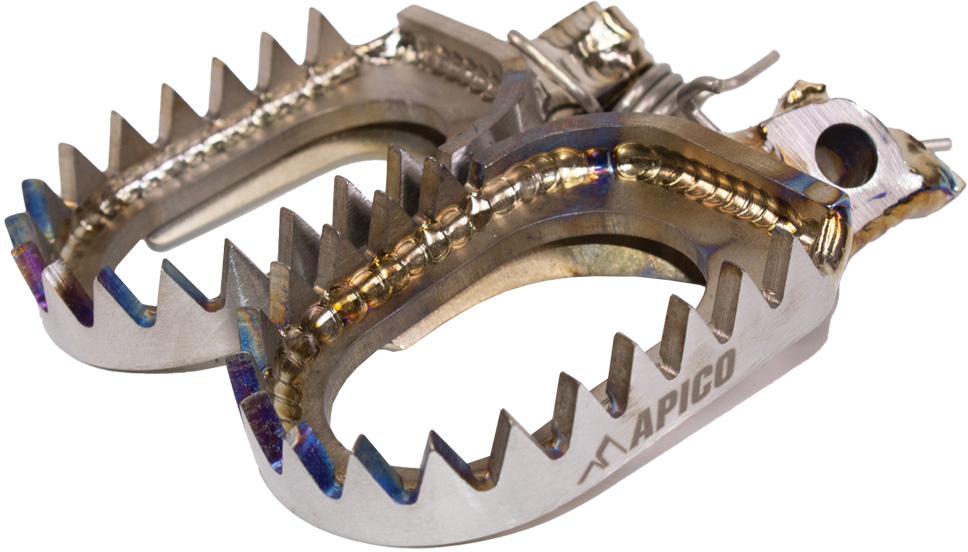 FOOT PEG TITANIUM OPEN DESIGN YAM YZ65-250 98-25, YZ250F 01- APICO 