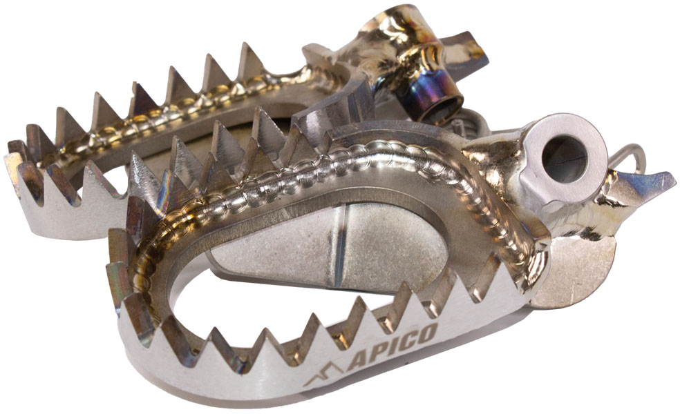 FOOT PEG TITANIUM OPEN DESIGN YAMAHA YZ250F 24-25, YZ450F 23 APICO 