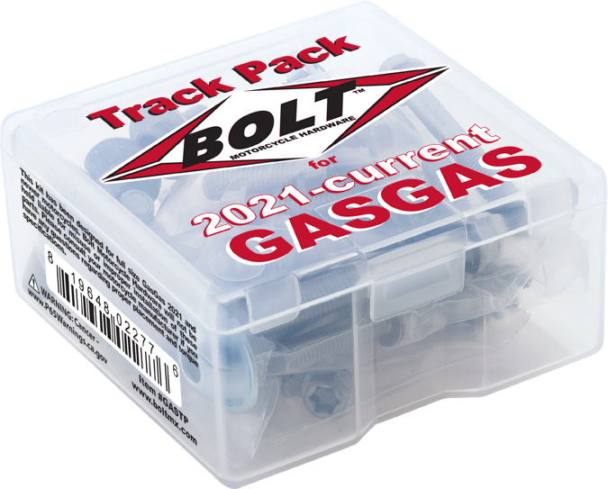 TRACK PACK FOR GAS GAS BOLT MOTORCYCLE HARDWARE 