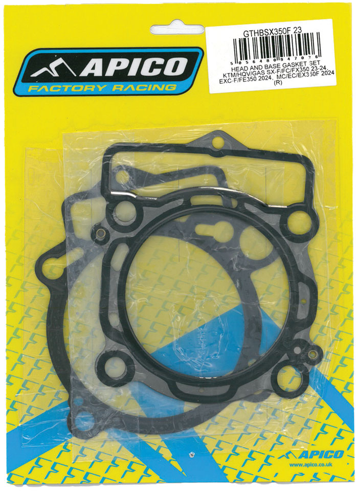 HEAD AND BASE GASKET SET KTM / HQV / GAS SX-F / FC / FX350 23-25, EX APICO 