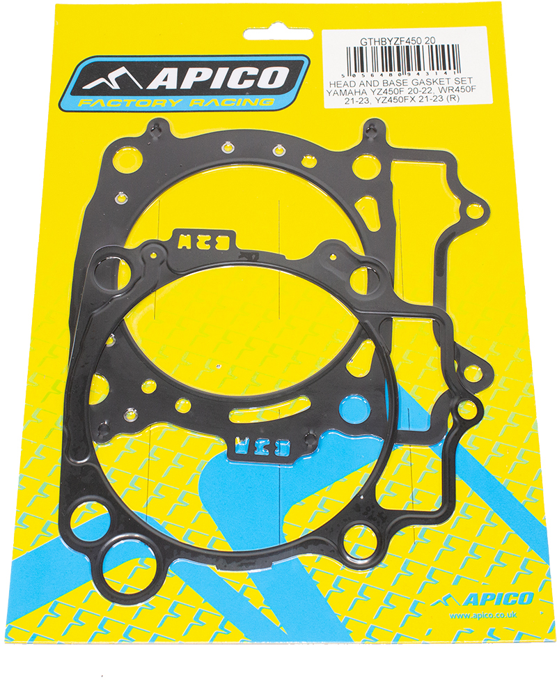 HEAD AND BASE GASKET SET YAMAHA YZ450F 20-22, WR450F 21-23, YZ450FX 21-23 (R) APICO 