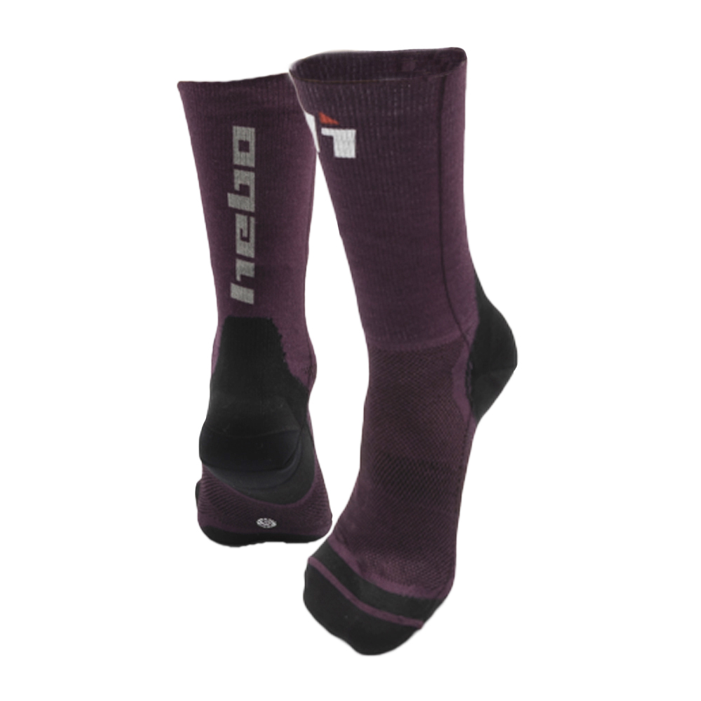 Meias de Meia Perna SOLID Púrpura HEBO 