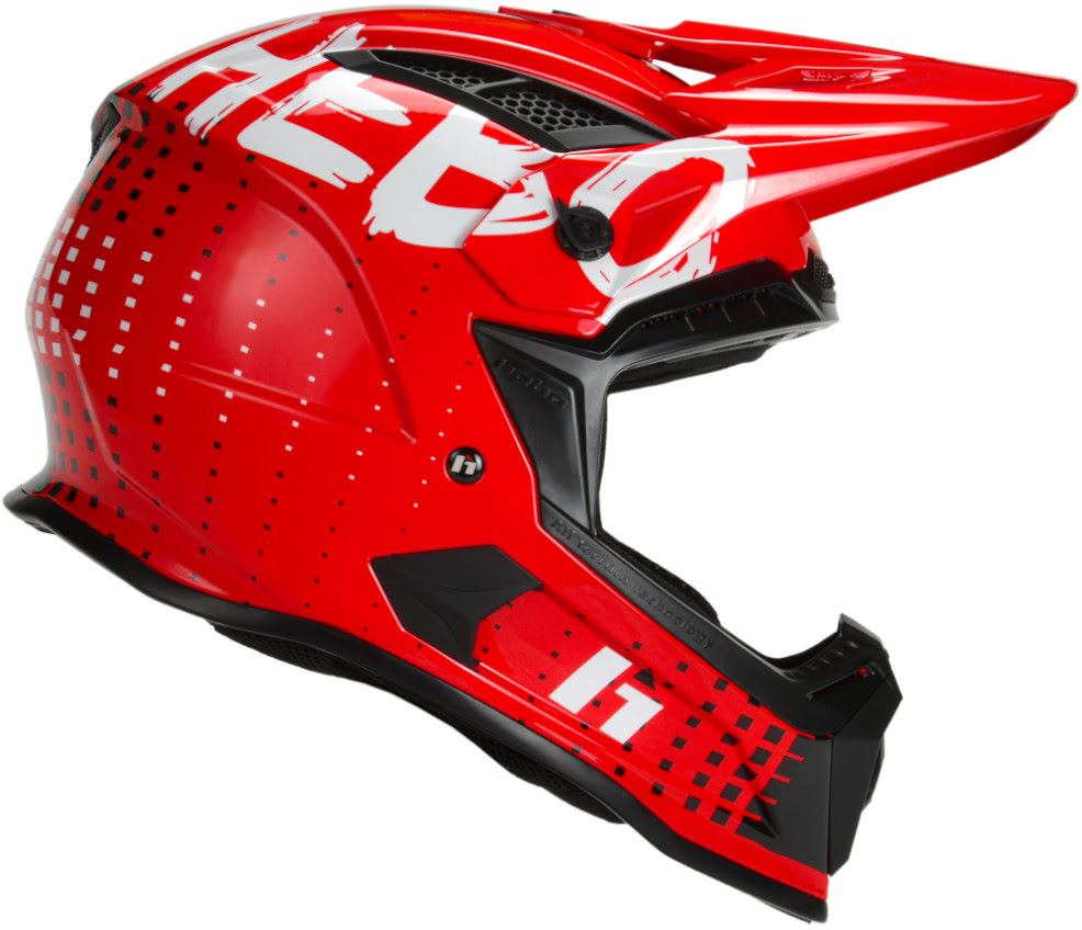 Helmet HMX-P01 DOTS Red HEBO 