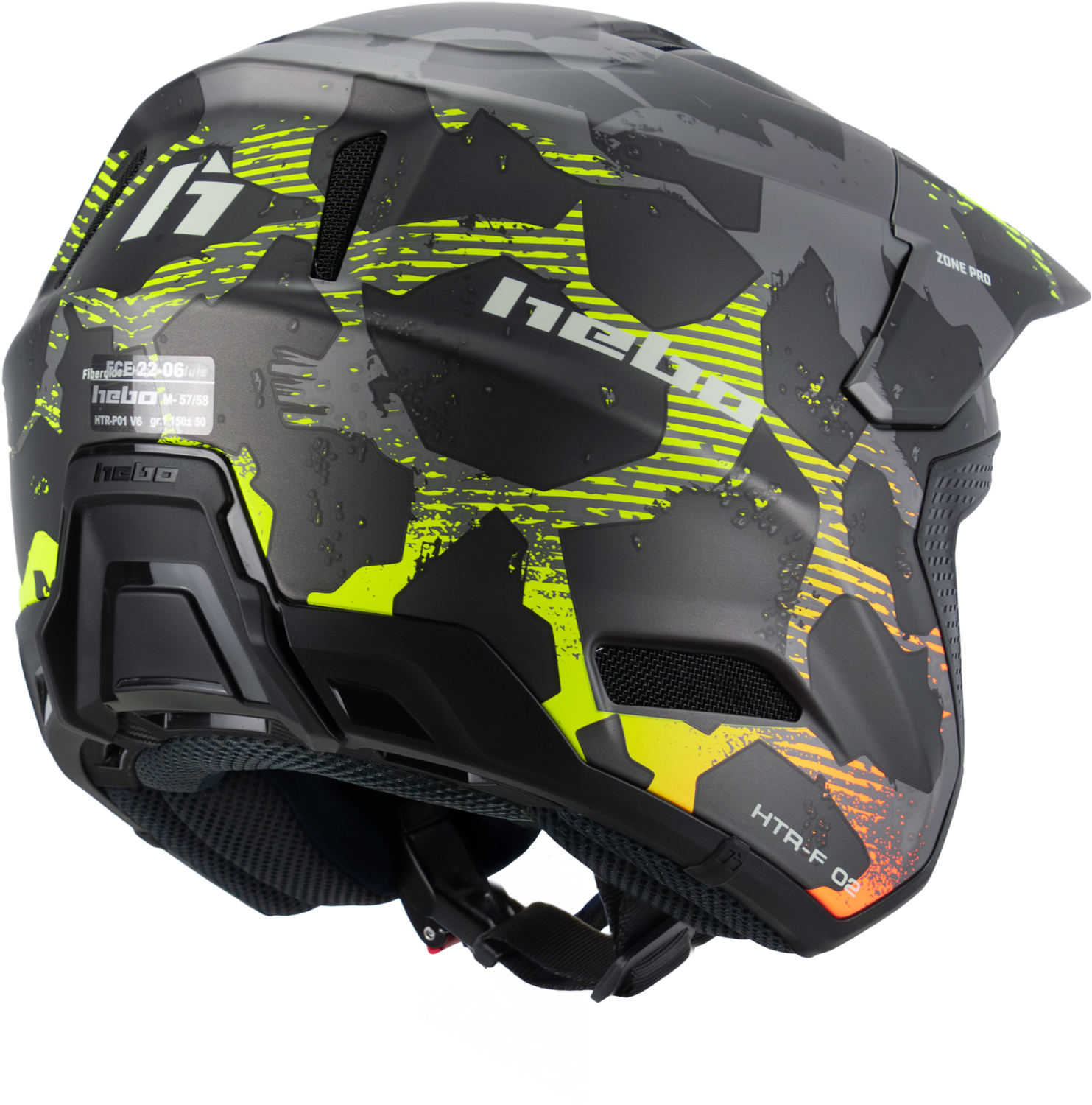 Helmet HTR F02 ZONE PRO CAMO Grey HEBO 