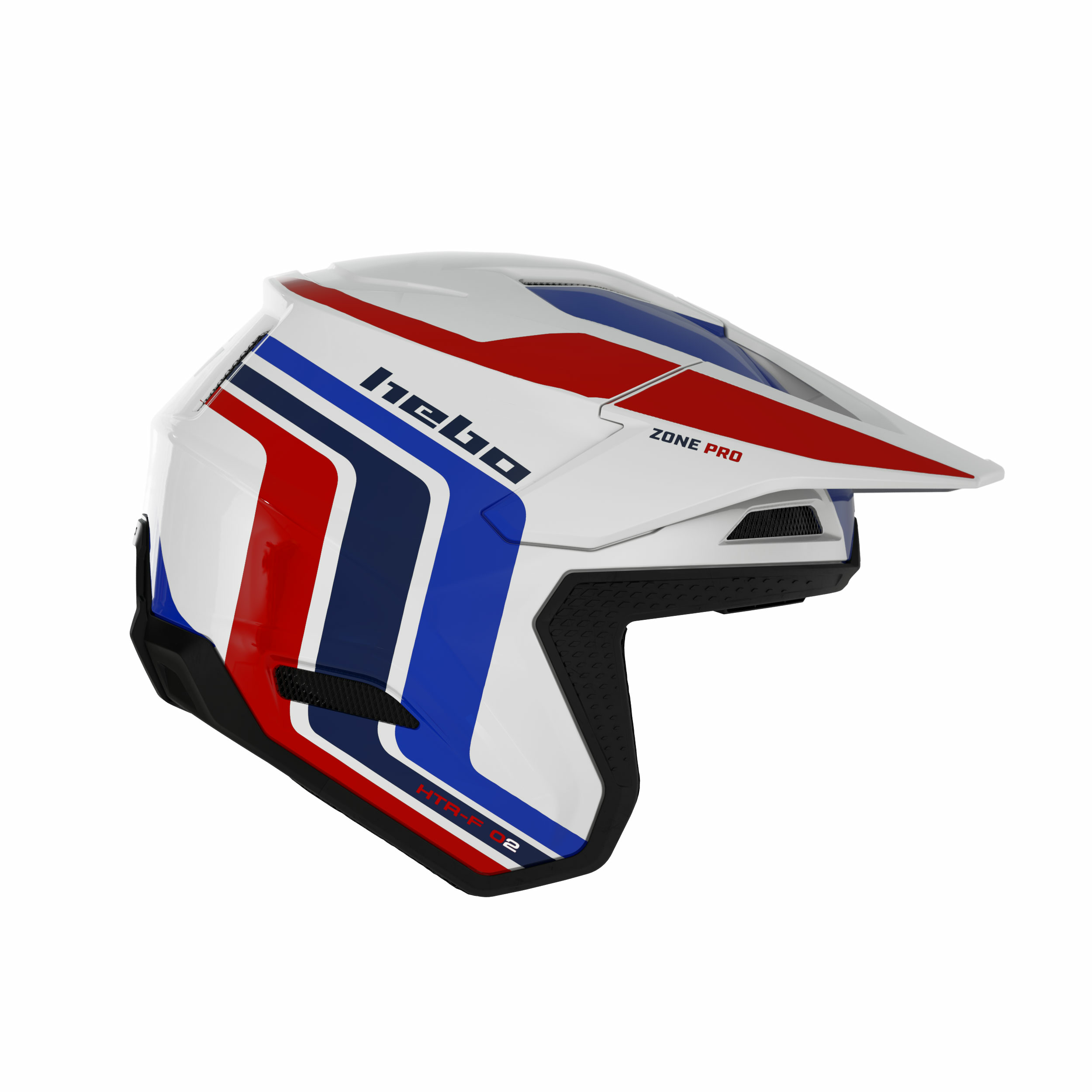 Capacete HTR-F02 ZONE PRO CLASSIC Branco HEBO 