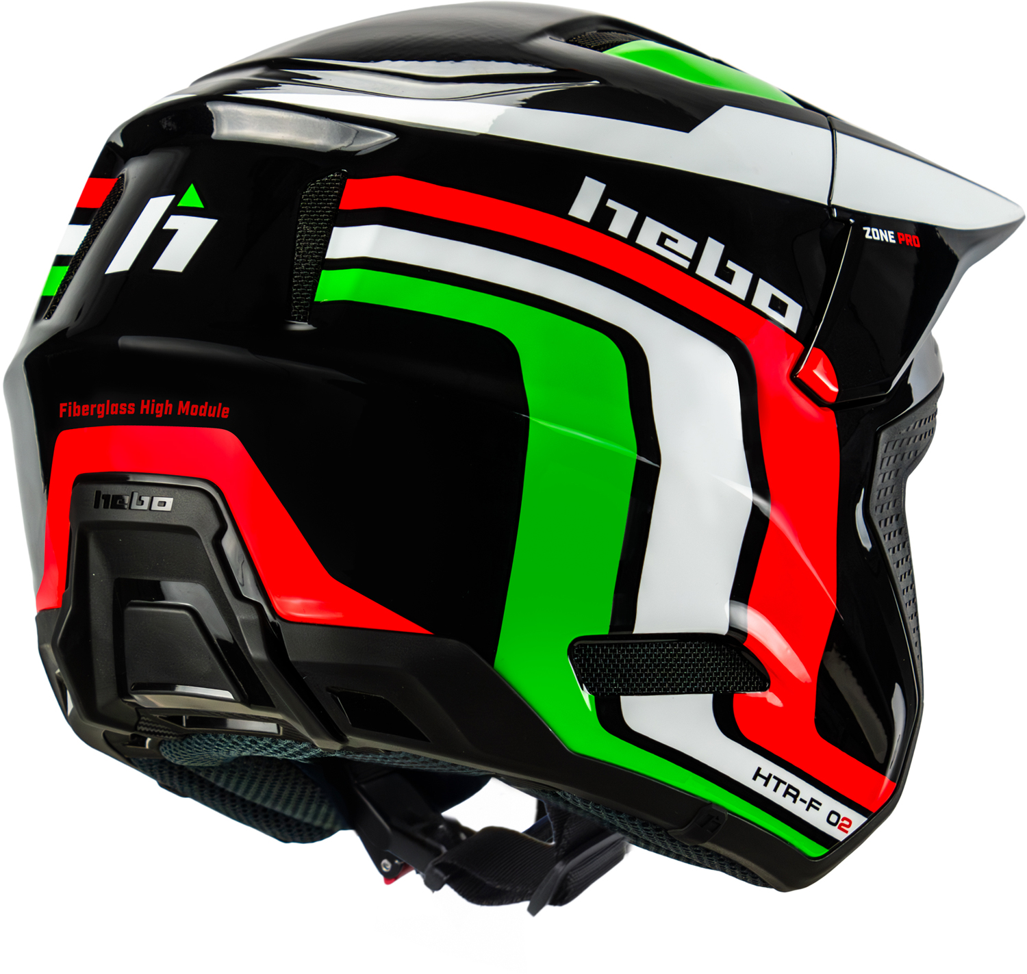 Helmet HTR F02 ZONE PRO RACING Black HEBO 
