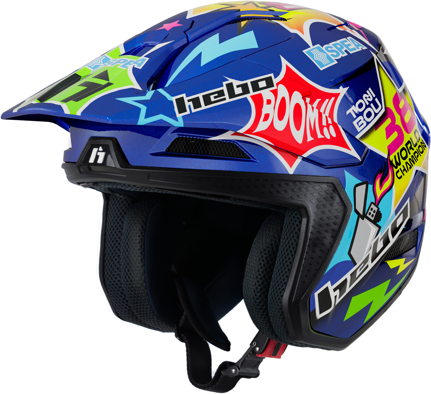 Helmet HTR F02 TONI BOU 38 Blue HEBO 