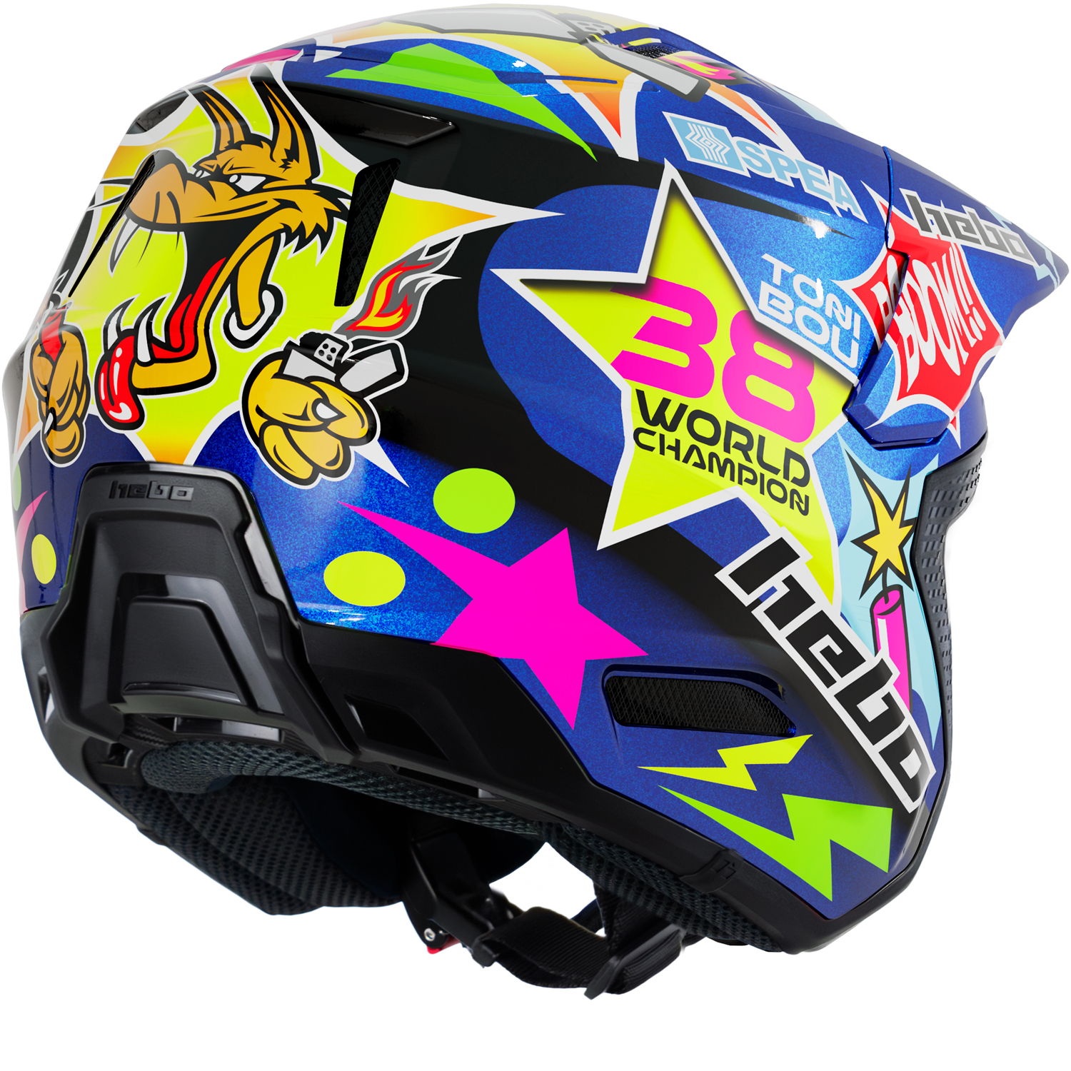 Helmet HTR F02 TONI BOU 38 Blue HEBO 