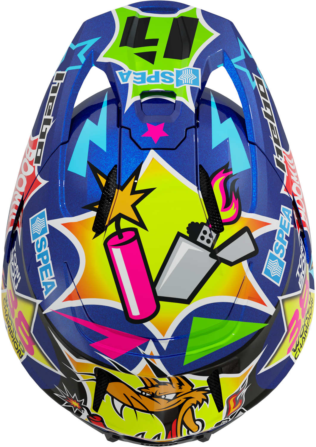 Helmet HTR F02 TONI BOU 38 Blue HEBO 