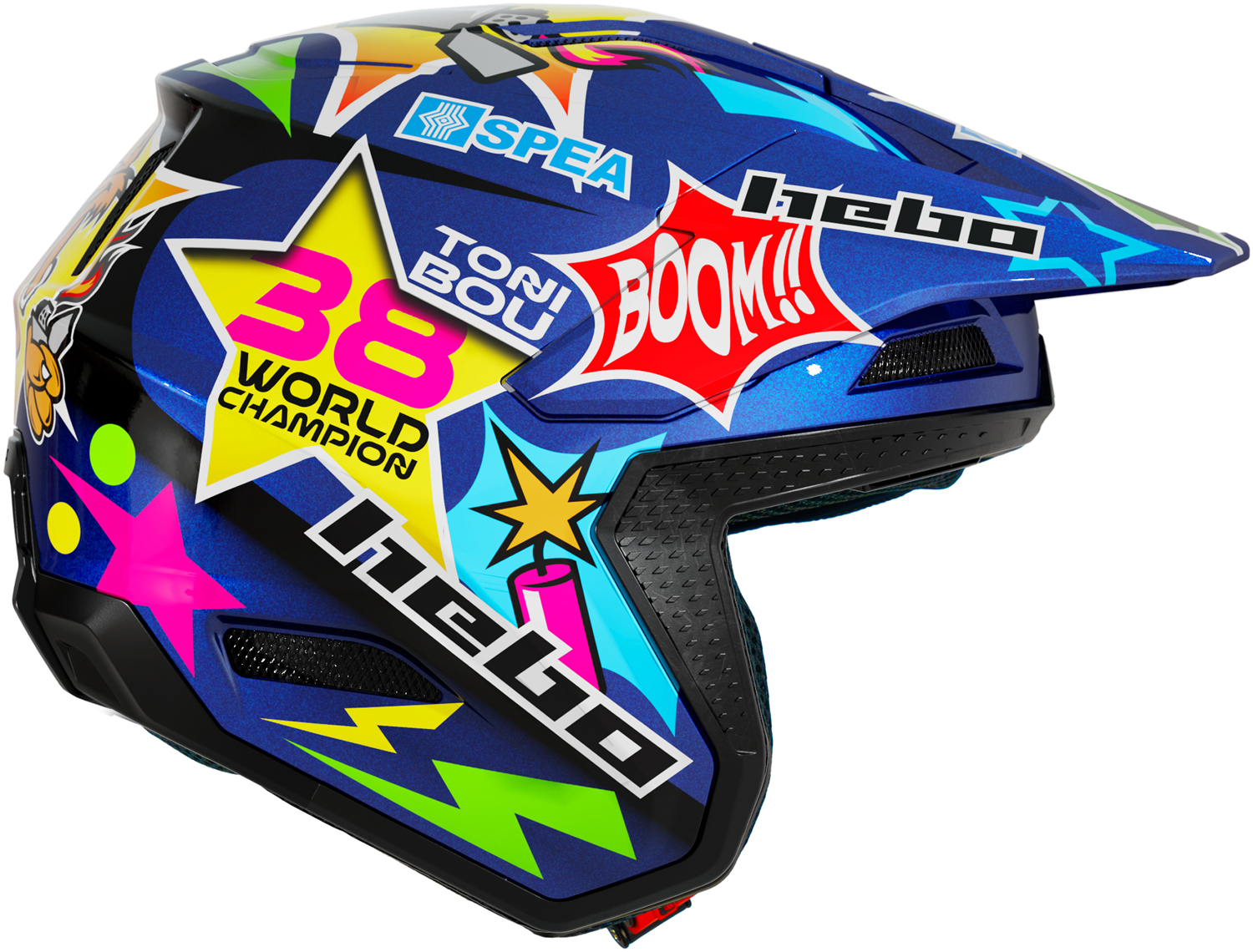 Helmet HTR F02 TONI BOU 38 Blue HEBO 