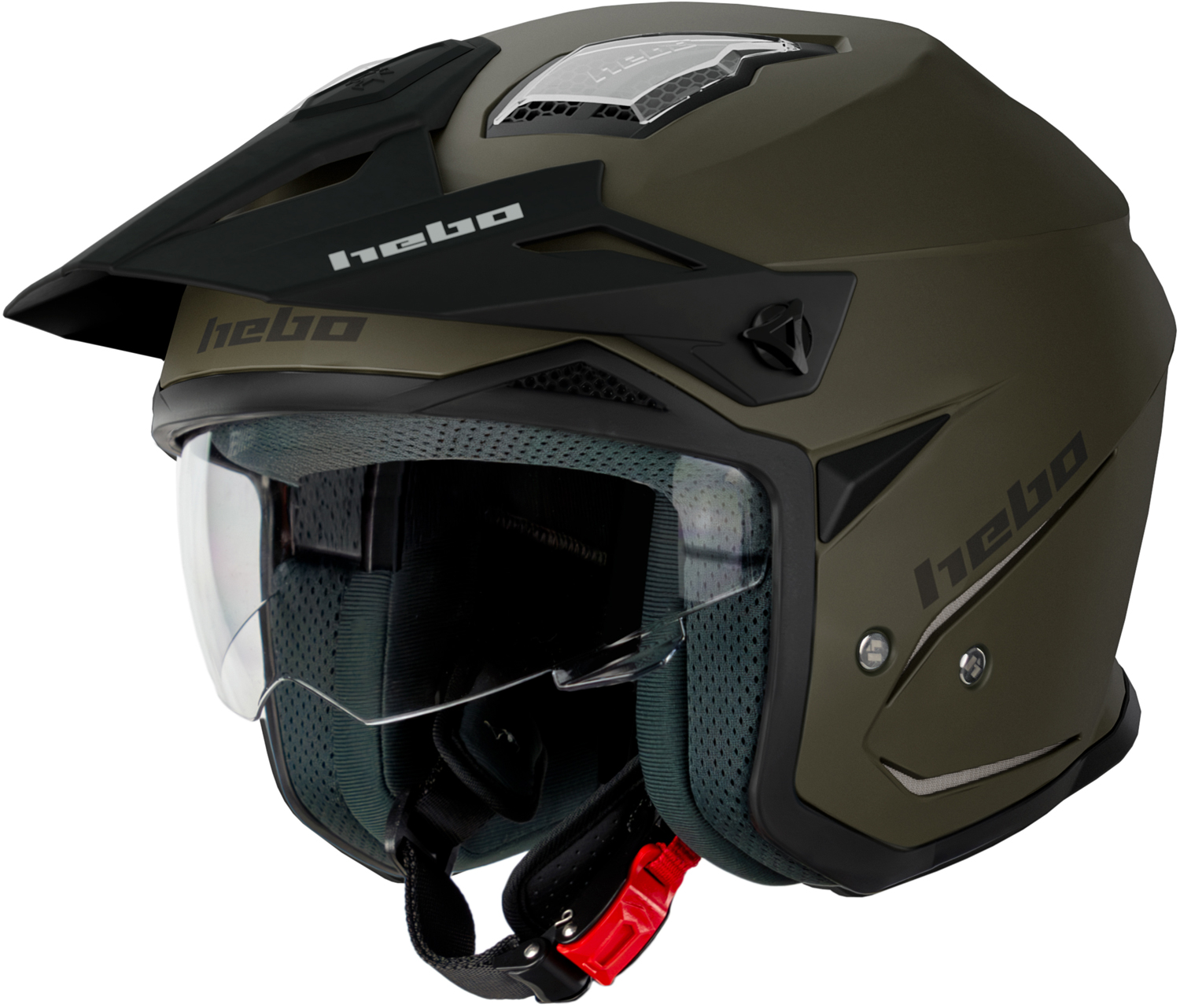 Capacete HTR-P01 V6 MONO DUO MATE Caqui HEBO 