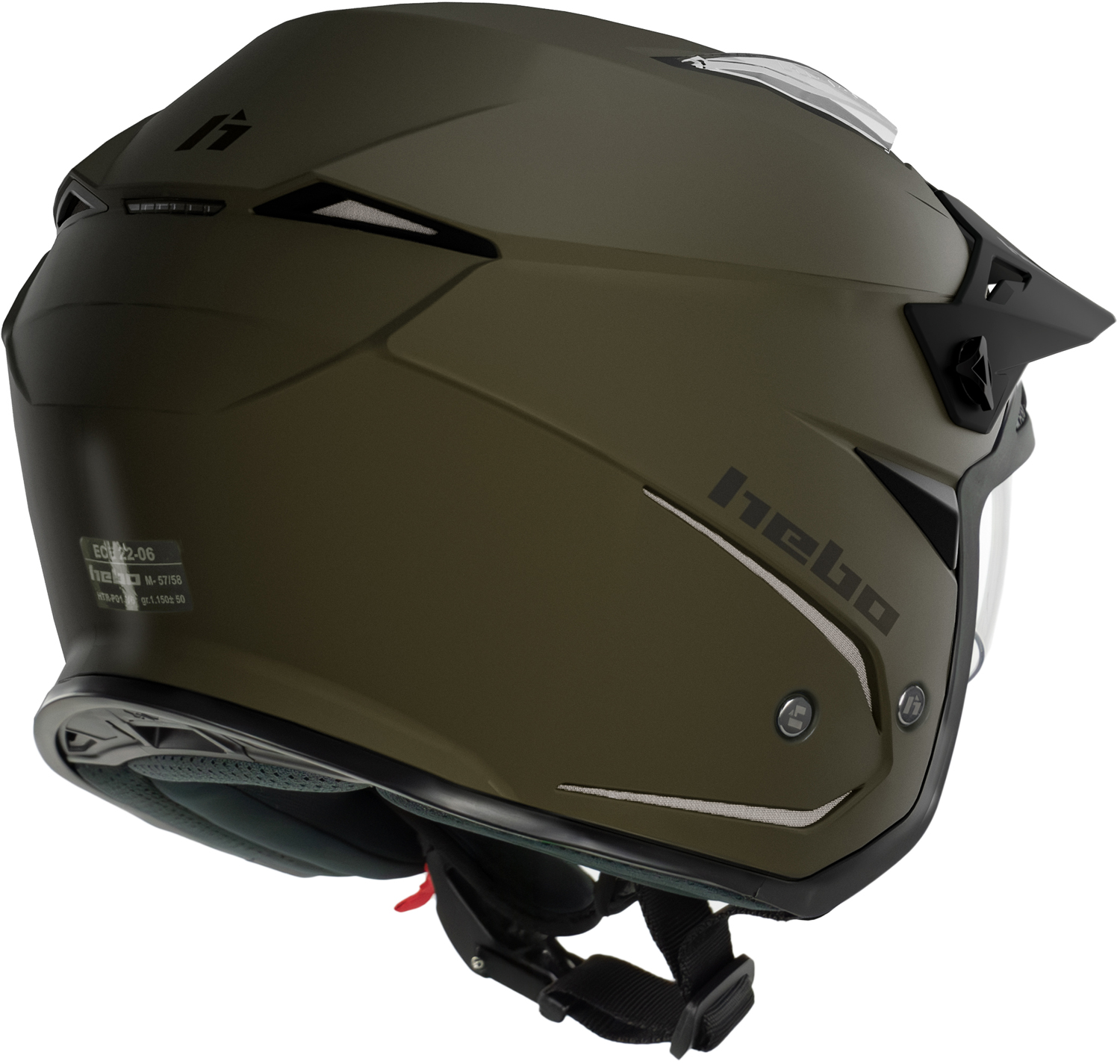 Capacete HTR-P01 V6 MONO DUO MATE Caqui HEBO 