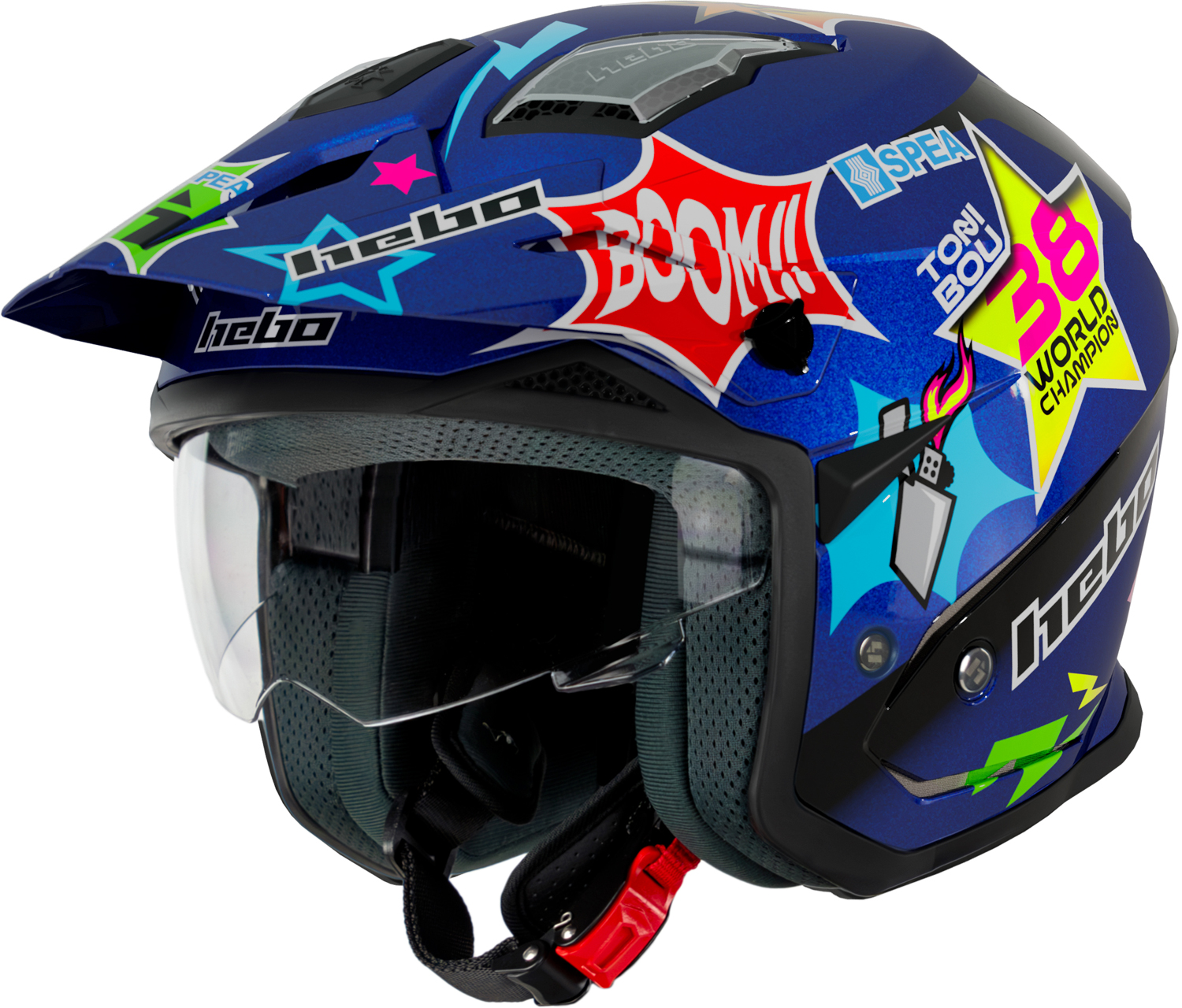 Helmet HTR-P01 V6 TONI BOU 38 Blue HEBO 