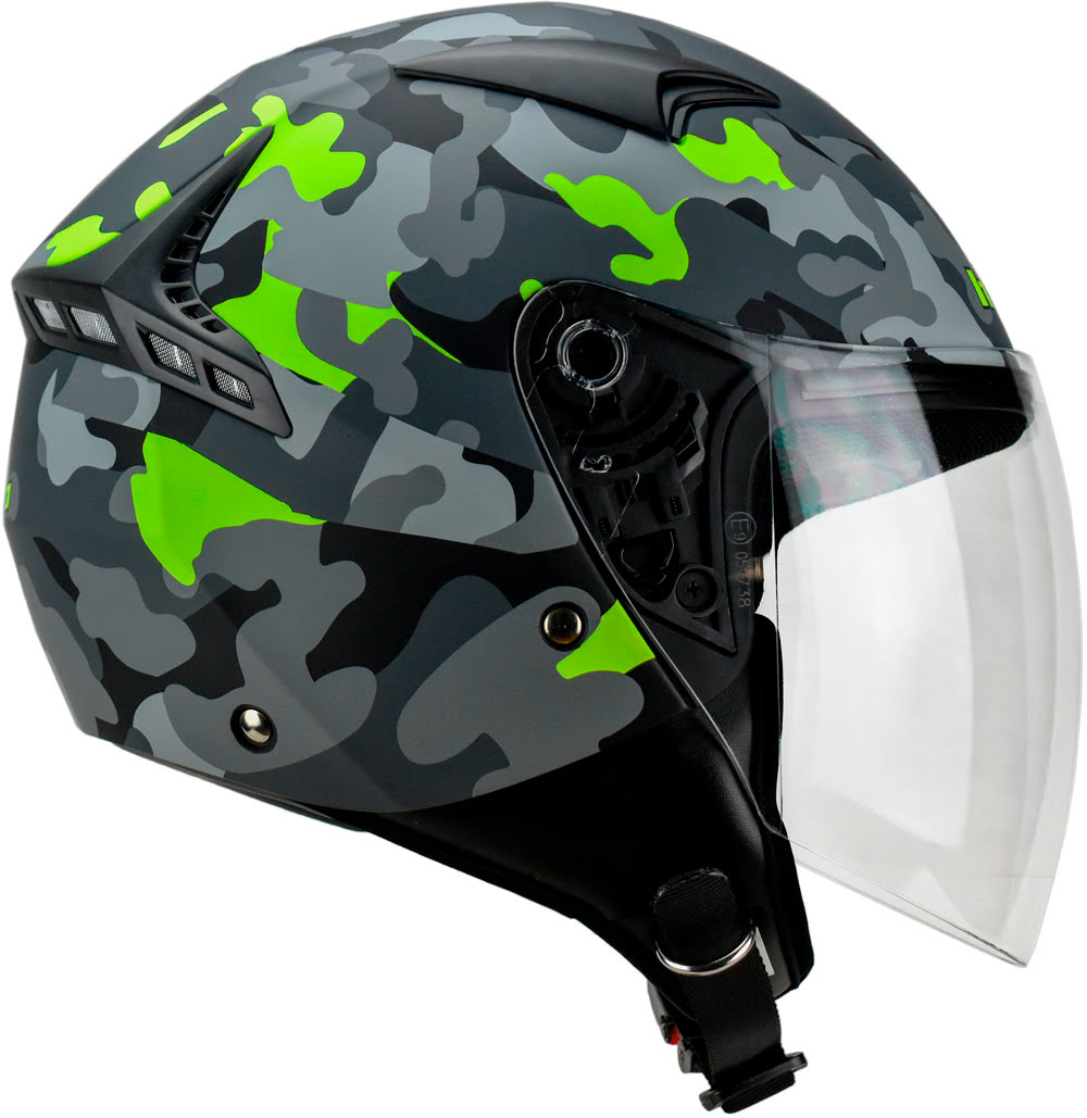 Helmet Jet URBAN CTR II Lime (61-62 cm) XL HEBO 
