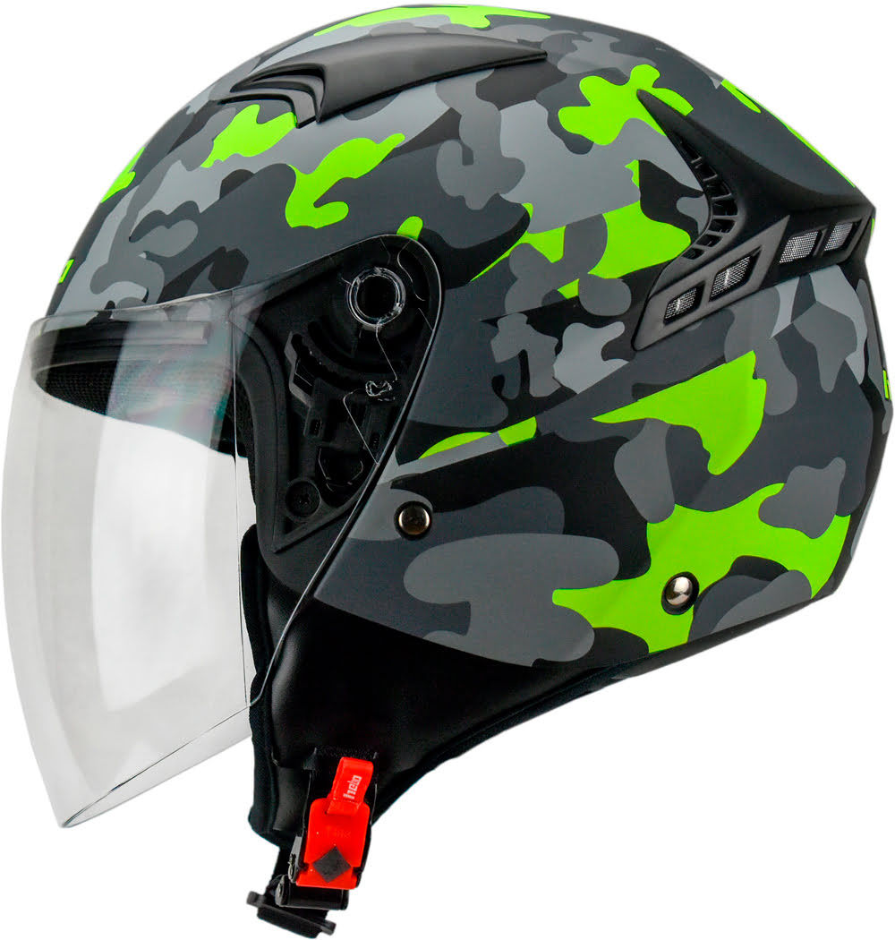 Helmet Jet URBAN CTR II Lime (61-62 cm) XL HEBO 