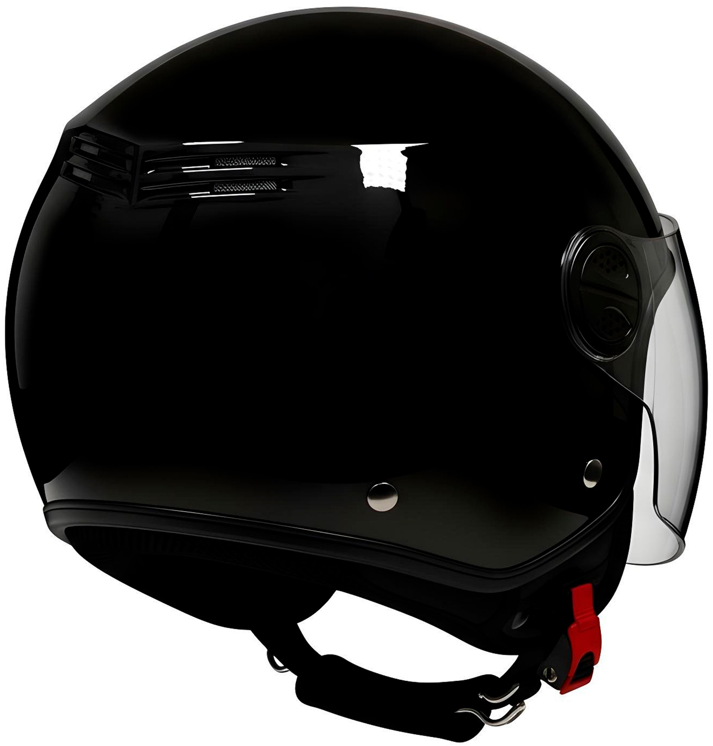 Helmet Jet OF819 STREET ONE Black HEBO 