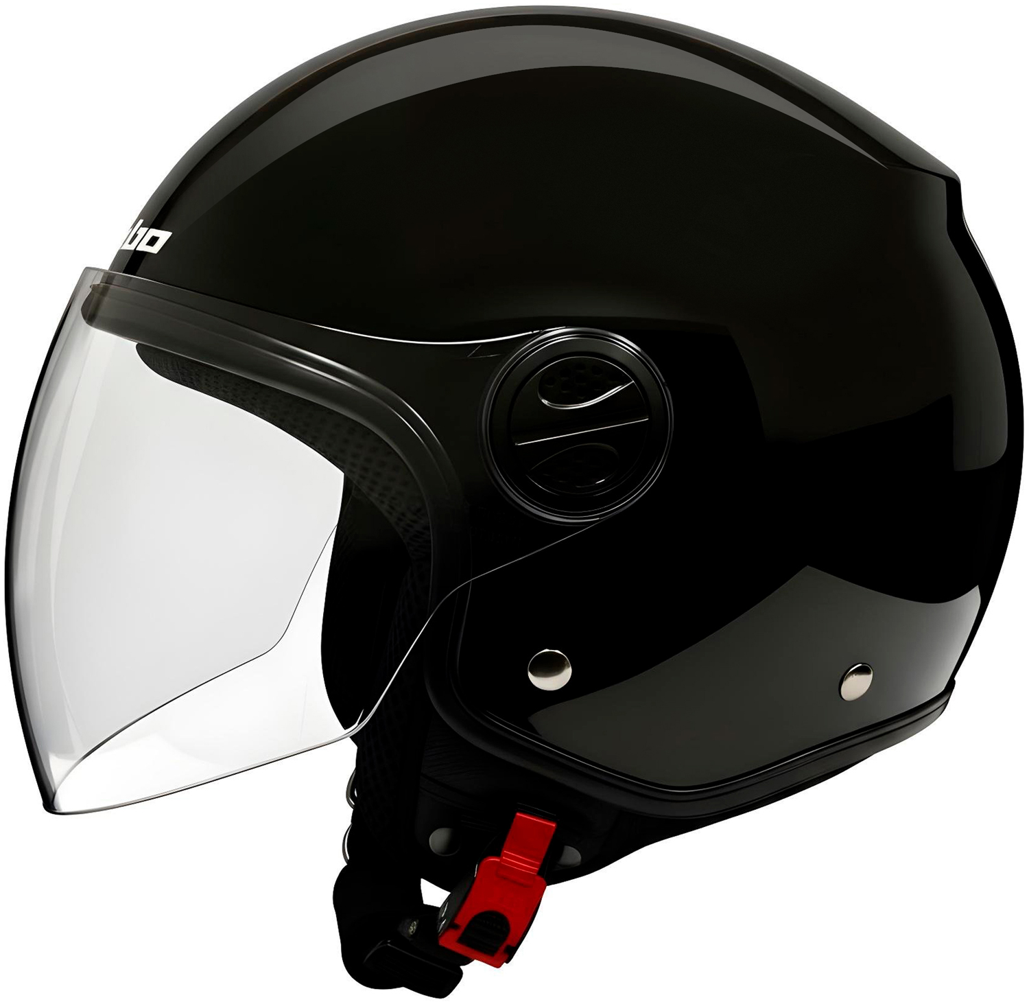 Helmet Jet OF819 STREET ONE Black HEBO 