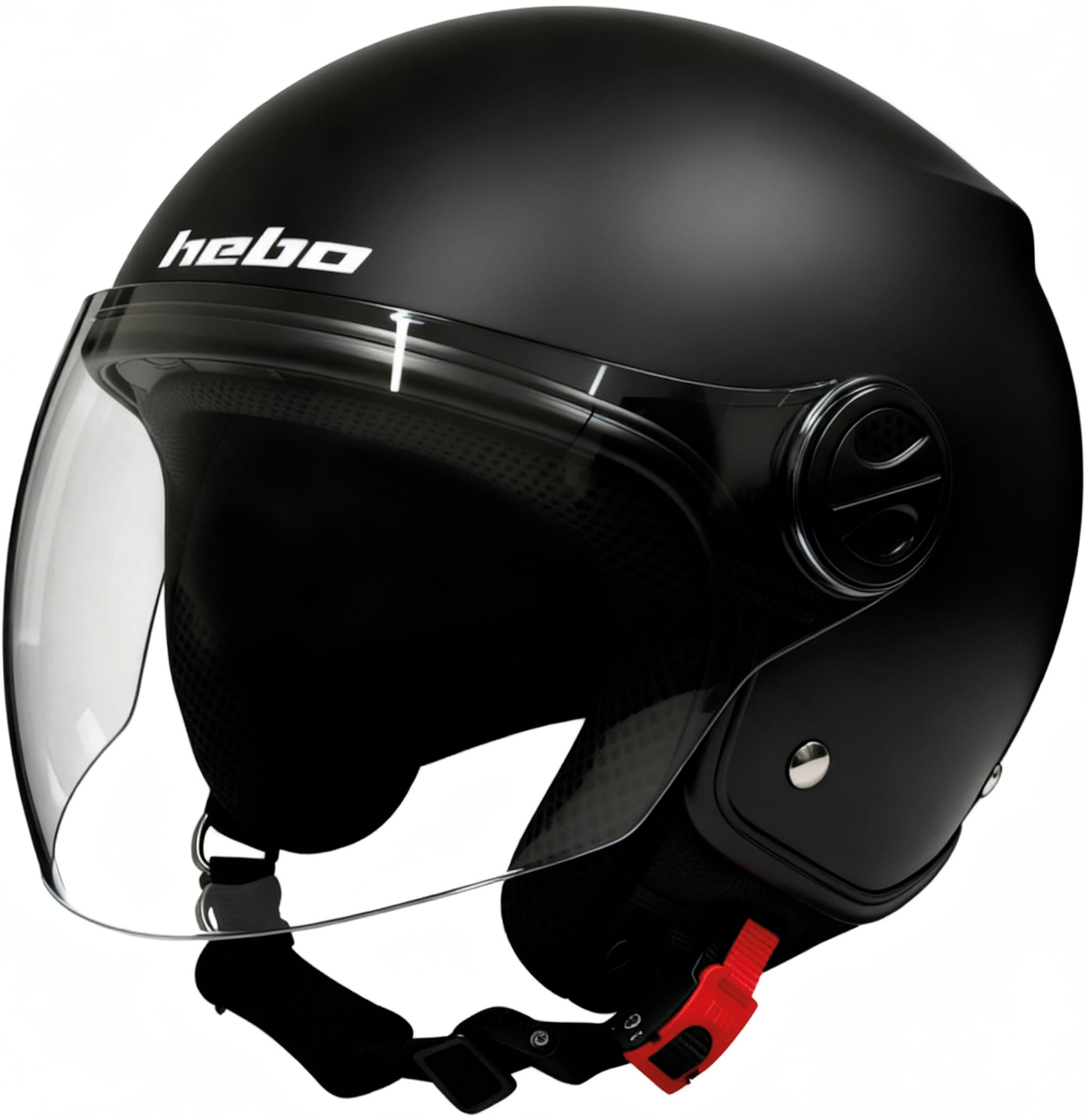 Helmet Jet OF819 STREET ONE Black Matt HEBO 