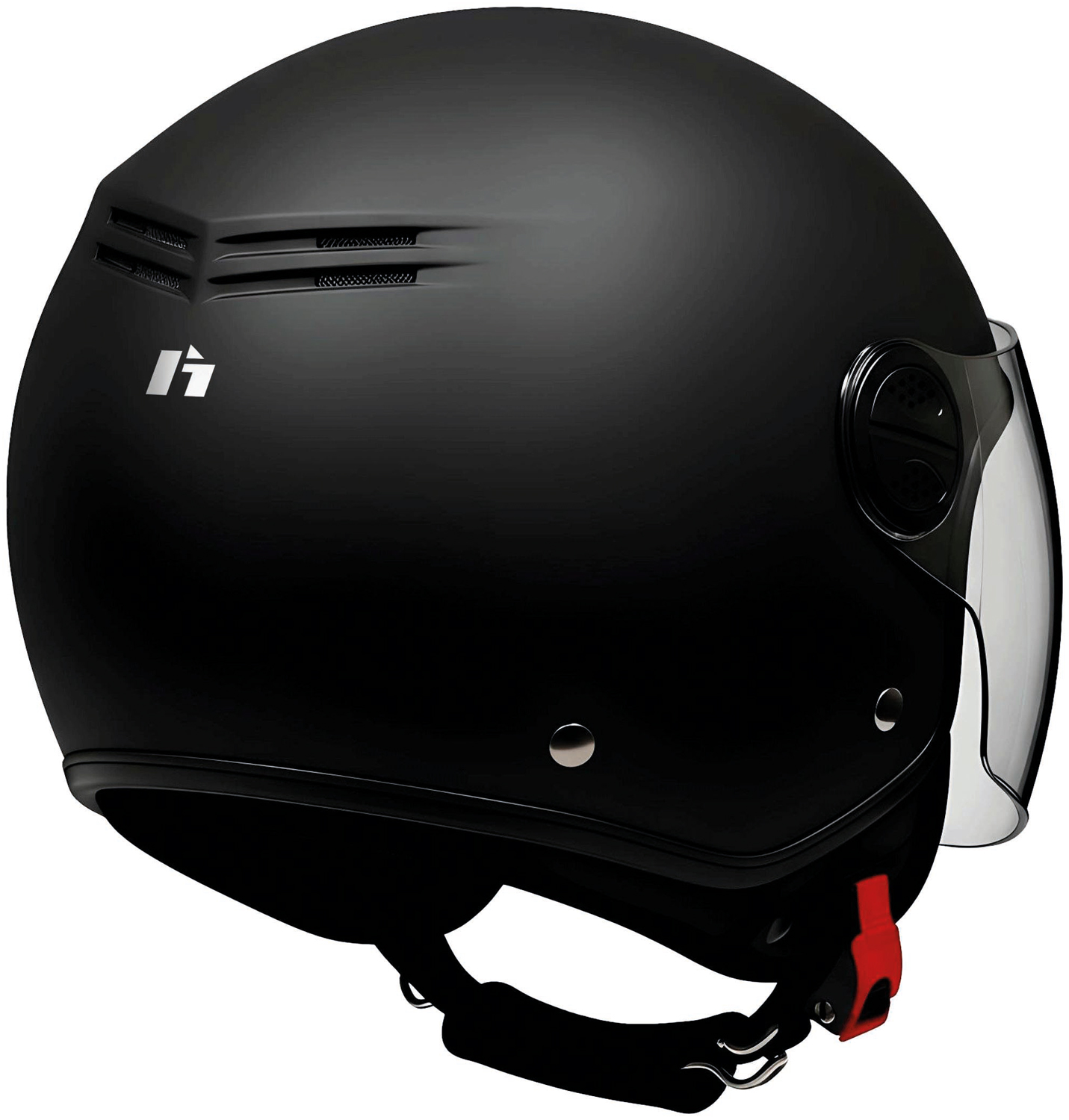 Helmet Jet OF819 STREET ONE Black Matt HEBO 