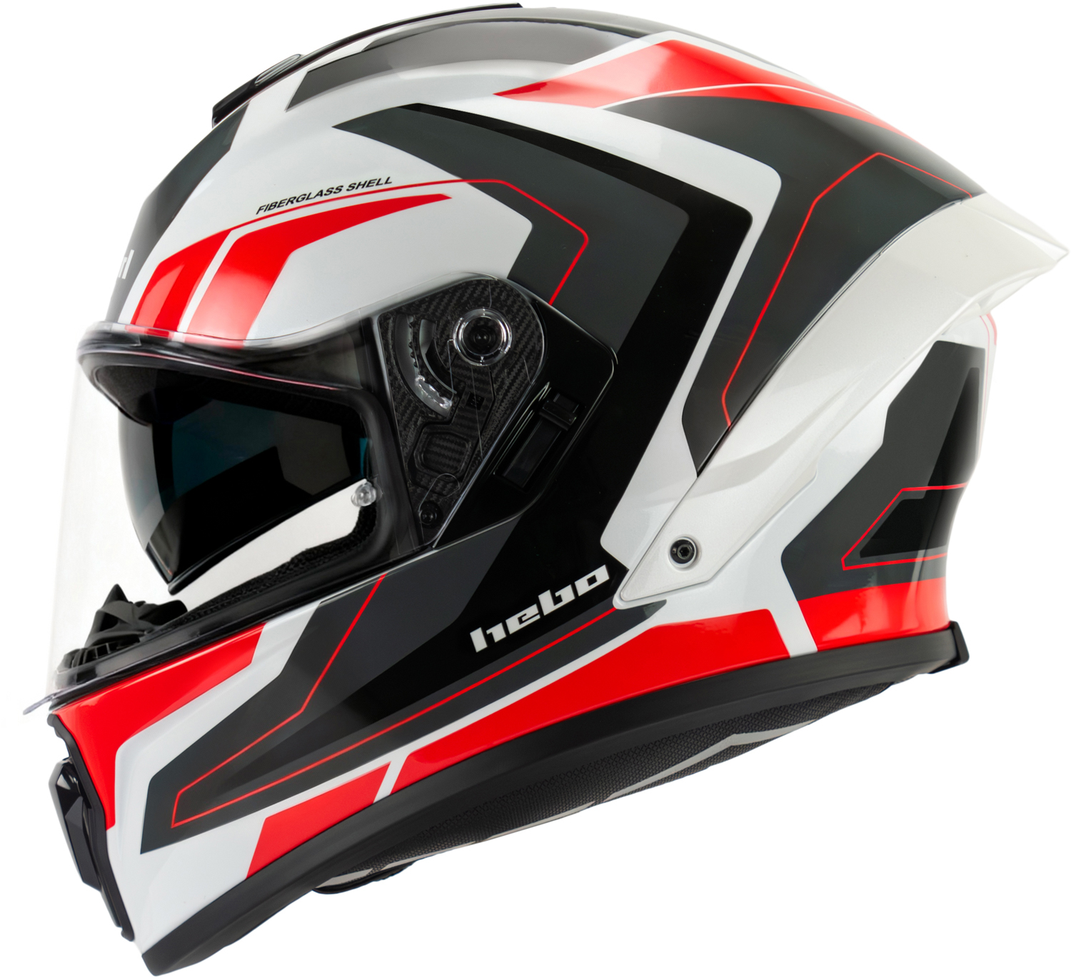 Helmet A618 SPACE Red HEBO 