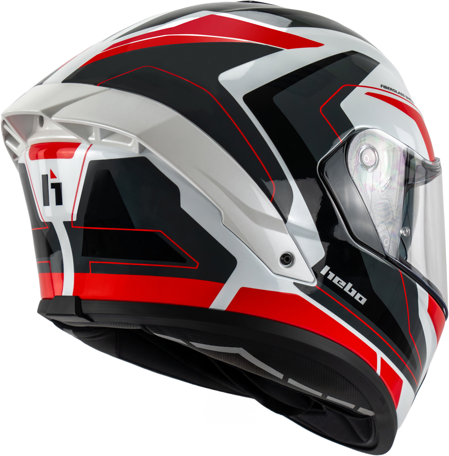 Helmet A618 SPACE Red HEBO 