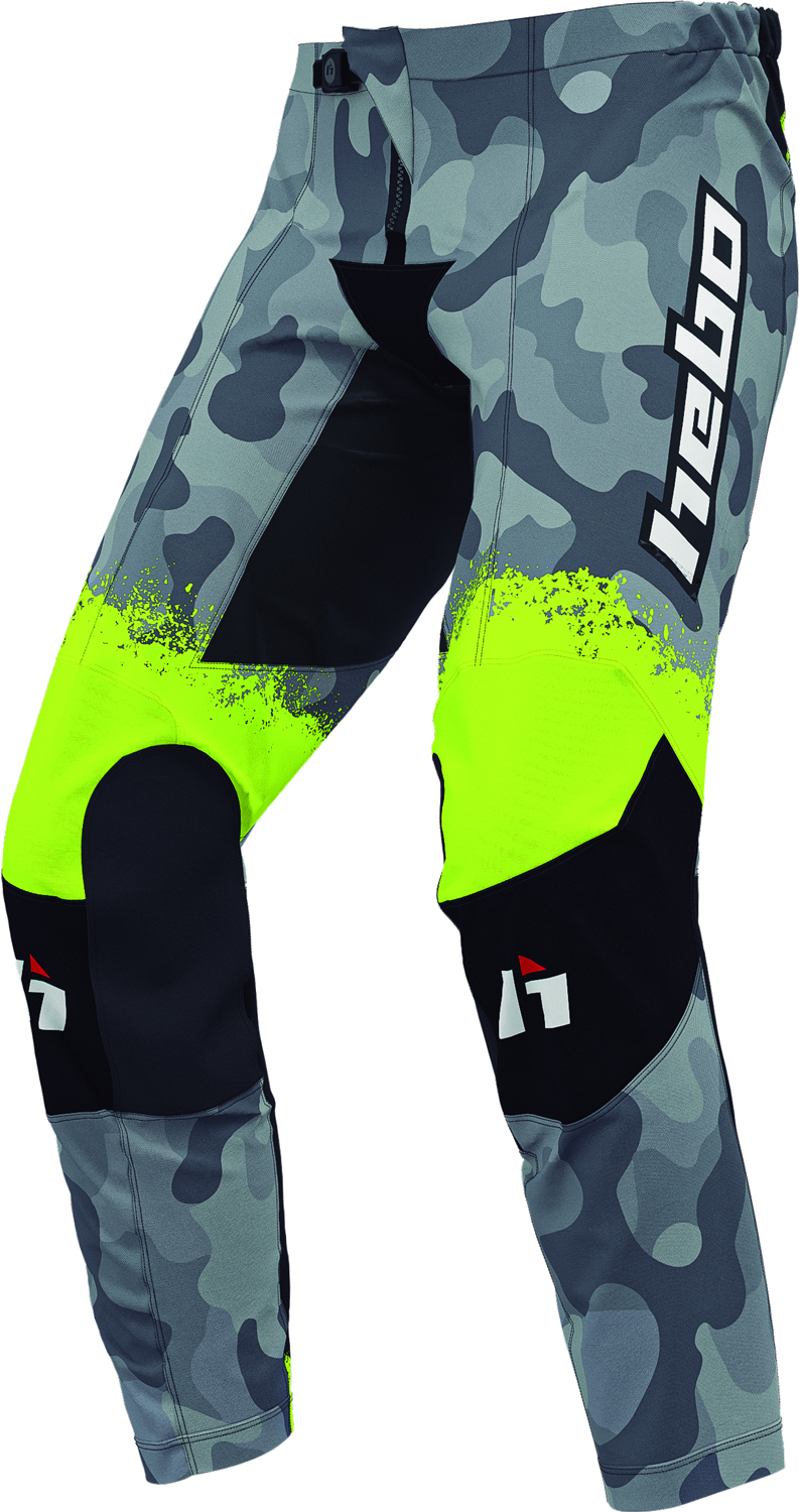 Kids Riding Gear MX Camu Neon Yellow HEBO 