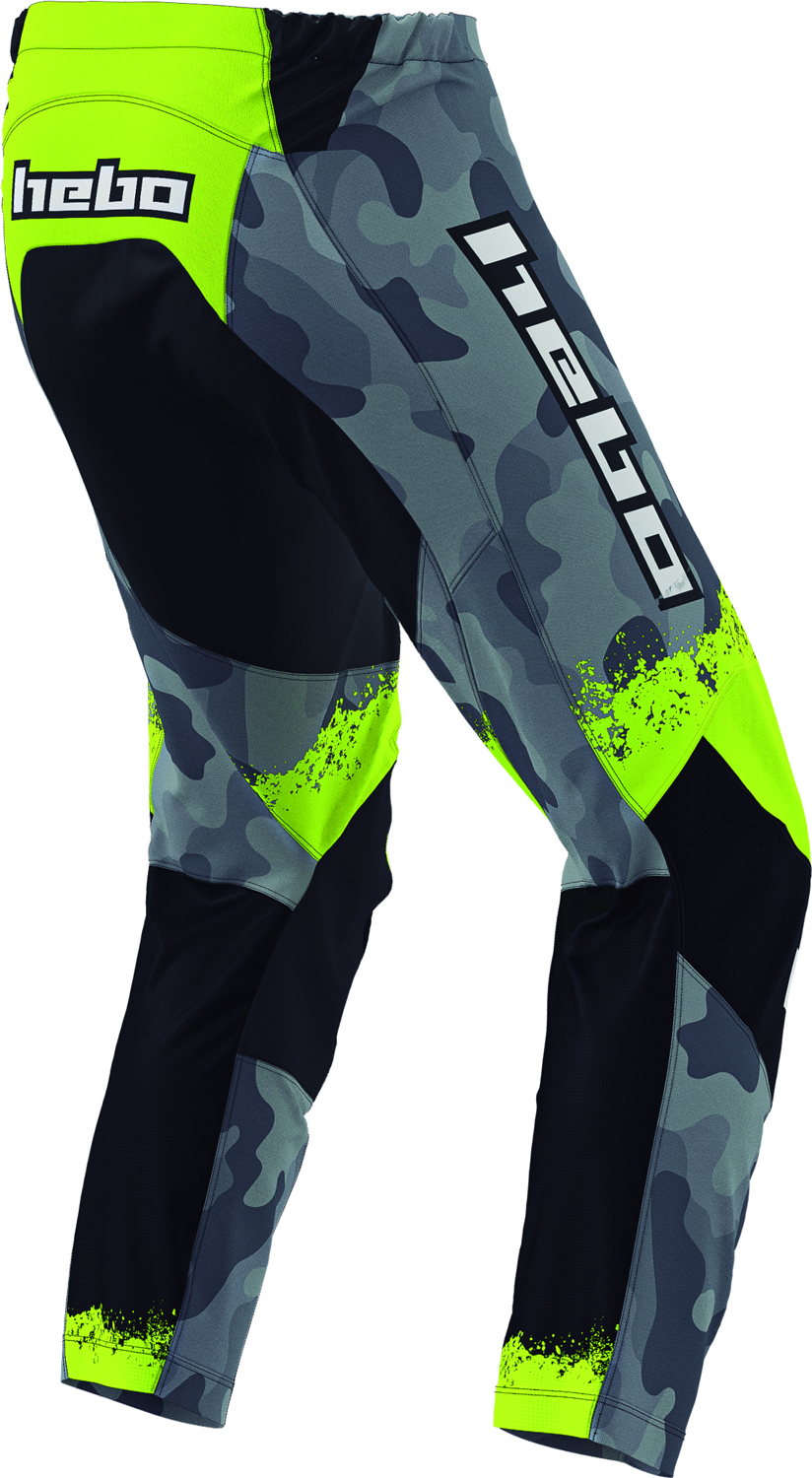 Kids Riding Gear MX Camu Neon Yellow HEBO 