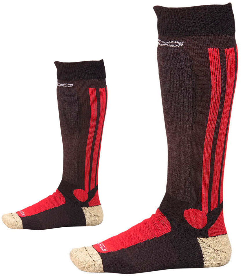 Socks RACING COTTON Black / Red HEBO 