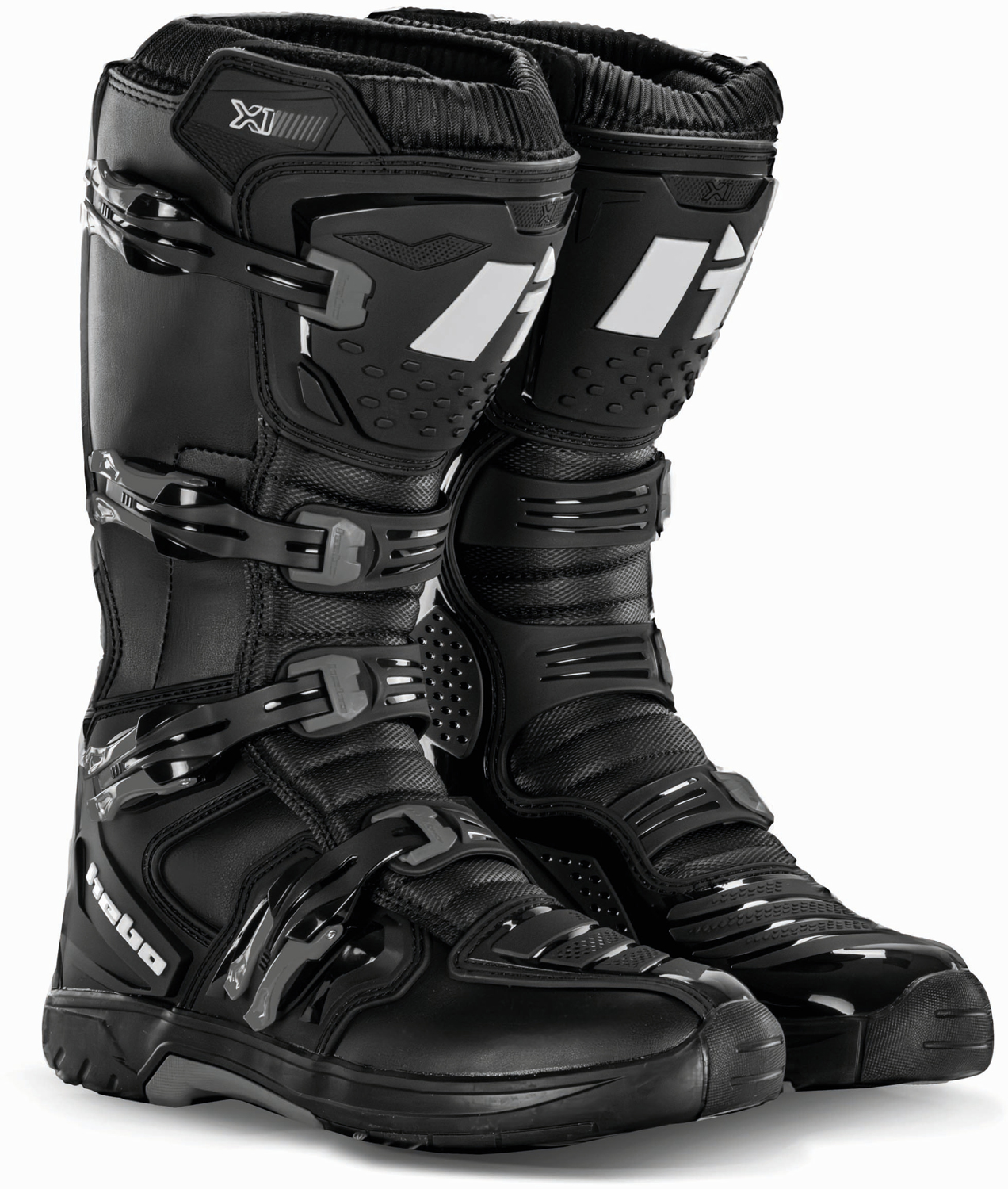 Botas MX X1 Pretas / Cinza HEBO 