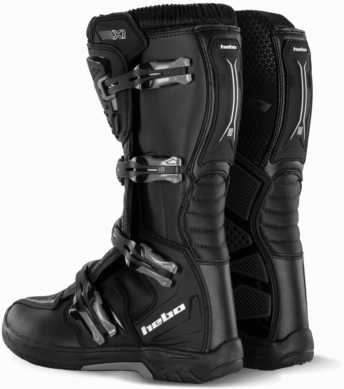 Botas MX X1 Pretas / Cinza HEBO 