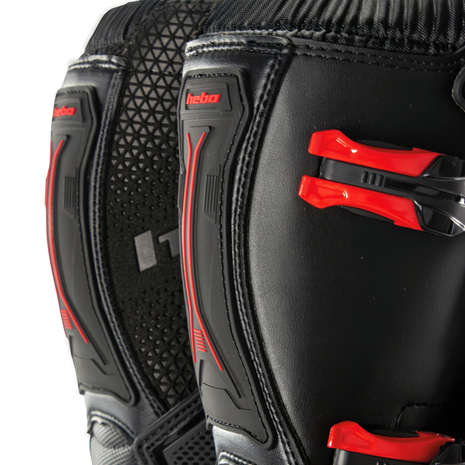 Botas MX X1 Pretas / Vermelhas HEBO 