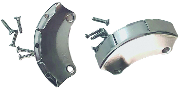 Ponteiras metalicas de botas + parafusos (par) HEBO 