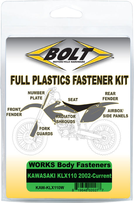 BOLT Body Work Fastener Kit BOLT MOTORCYCLE HARDWARE 